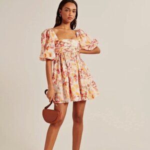 Abercrombie & Fitch Emerson Mini Dress | Pink & Orange